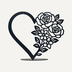 Hart bloemen